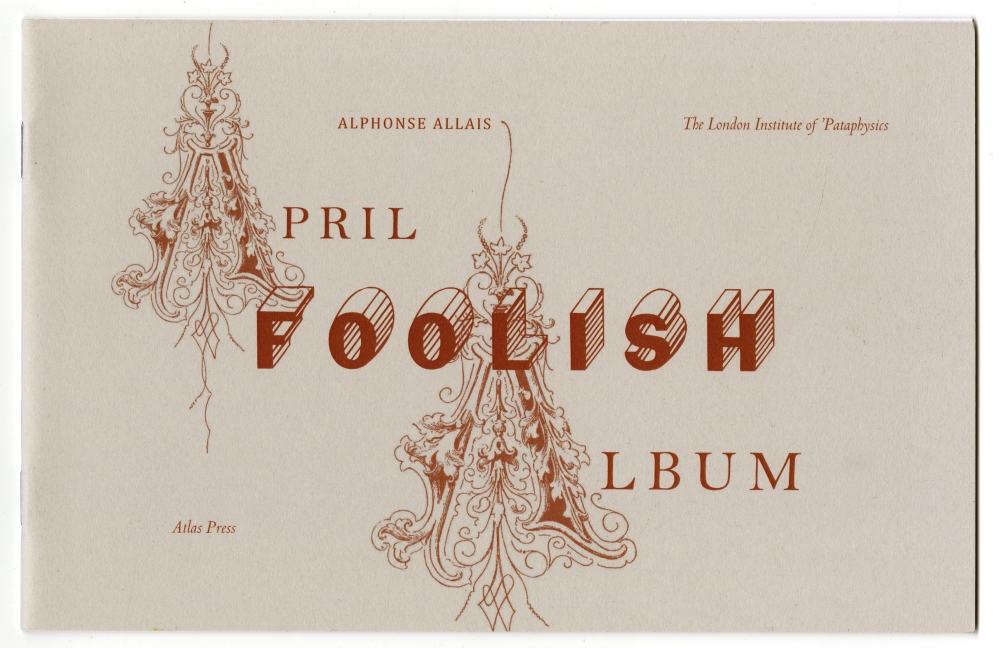 Alphonse Allais “APRIL FOOLISH ALBUM” 表紙